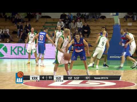 ABA Liga 2015/16, Round 22 match: Krka - Igokea (30.1.2016)