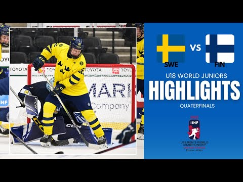 Sweden vs Finland | 2025 IIHF U18 Men’s World Championship Highlights