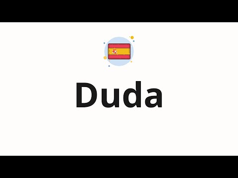 How to pronounce Duda