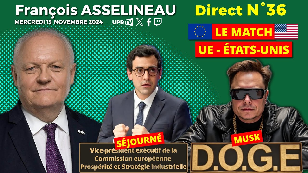 François Asselineau répond à vos questions en direct - n°36