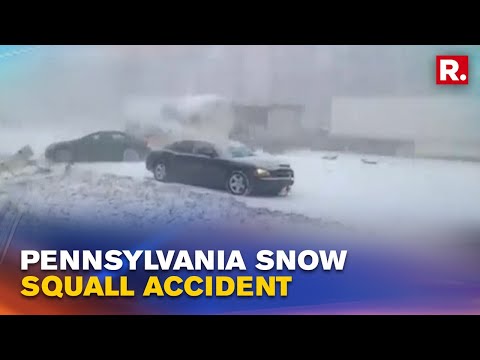WATCH: Multiple Vehicles Collide At Pennsylvania Highway Due To Severe Snow Squall