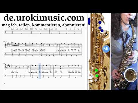 Saxophonunterricht (Alt) Lele Pons - Celoso Noten Lernen um-i995