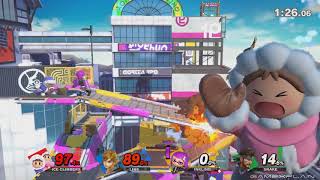 Super Smash Bros. Ultimate Gameplay - Inkling, BotW Link, Snake, & ice Climbers (DIRECT FEED)