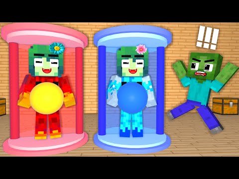 GA Animations - Monster School :   Zombie x Herobrine - Minecraft Animation