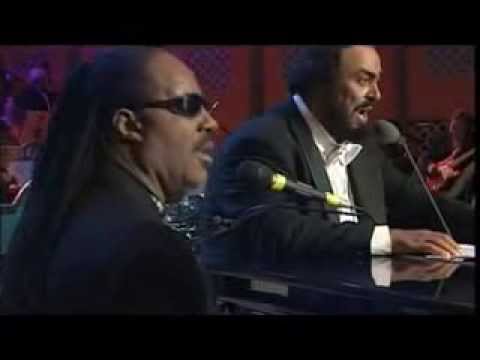 Pavarotti & Stevie Wonder Peace Wanted Just To Be Free HQ
