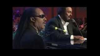 Pavarotti &amp; Stevie Wonder Peace Wanted Just To Be Free HQ