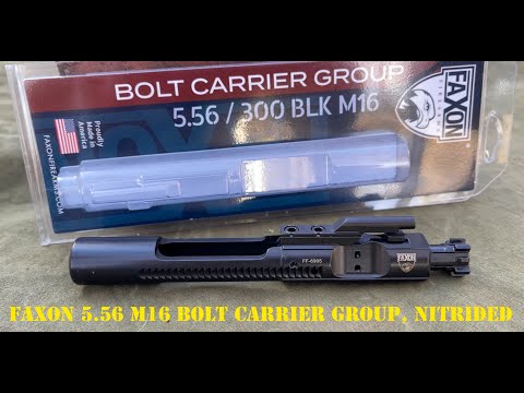 Faxon 5.56 M16 Bolt Carrier Group, Nitrided Overview