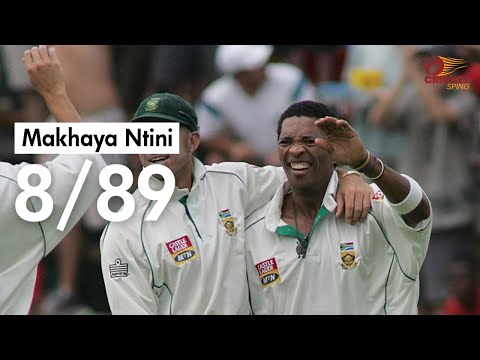 Makhaya Ntini 8/89 (Both Innings) Against India 2nd Test, in Durban at 2006.