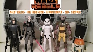 Fu-Reviews: Hasbro Star Wars Rebels Figures (Agent Kallus, Inquisitor, Zeb, Chopper) &amp; Tie Prototype