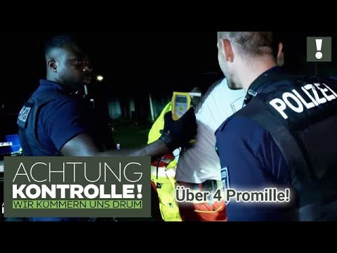 4,04 Promille! 🥴 Betrunkener wird HANDGREIFLICH! | Achtung Kontrolle