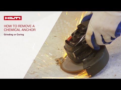 HOW TO remove a chemical anchor
