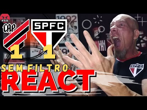 REACT! SEM FILTRO! Athlético Paranaense 1 x 1 São Paulo | BRASILEIRÃO 2023
