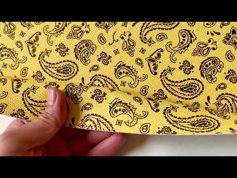 Bandanas Leather For handmade DIY shoe,bag Goods,Craft Handicrafts Material leather By Yard(Yellow)