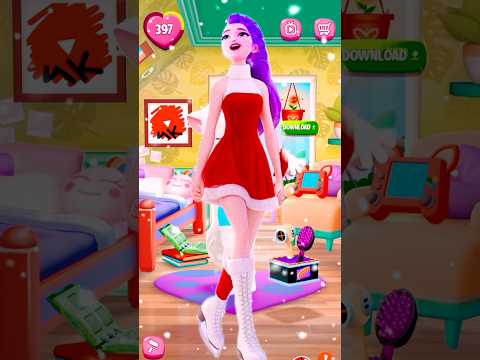 Rumi Christmas makeover by my talking Angela 2 #mytalkingangela2 #shorts