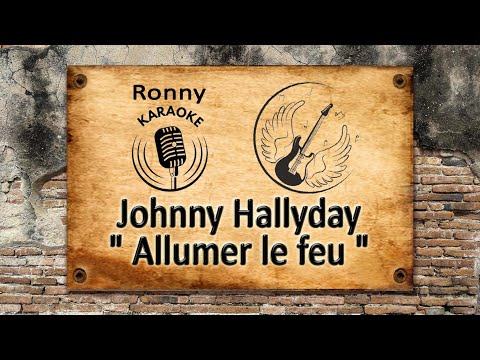 Johnny Hallyday - Allumer le feu {Karaoke live in Belgium }