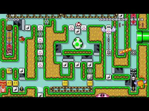 1画面でピタゴラスイッチを4つ作ってみた! by たか - SUPER MARIO MAKER - NO COMMENTARY 1bi
