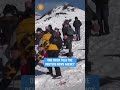 Skiers In Sicily Surprised By Mount Etna Eruption Shorts