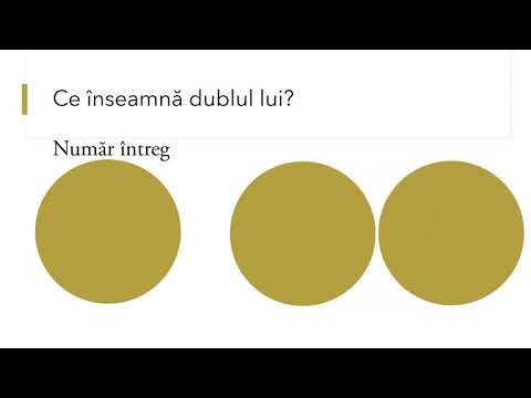 Sfertul si dublul numarului