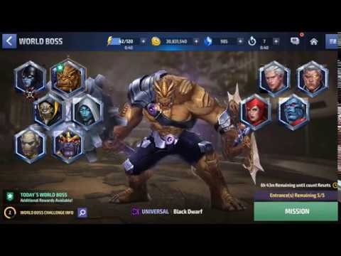 Marvel Future Fight : Ancient One & Sharon Roger vs Black Drawf