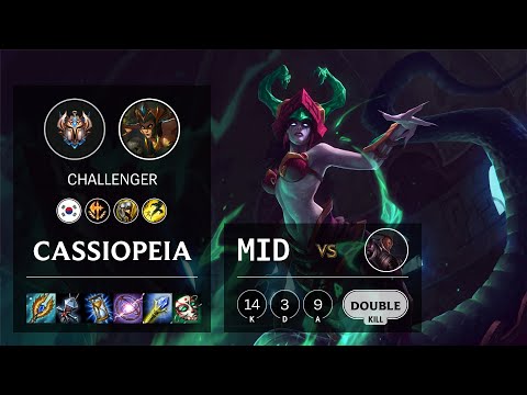 Cassiopeia Mid vs Lucian - KR Challenger Patch 10.15