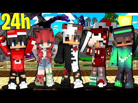 5 FAN GIOCANO NEL MIO MONDO PER 24 ORE - MINECRAFT ITA (2020)