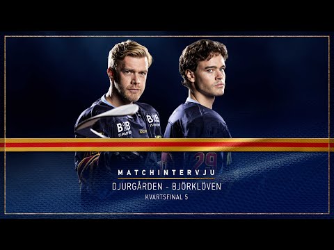 Youtube: Matchintervju | Axel Andersson och Olle Liss efter kvartsfinal 5