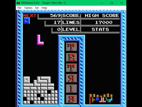 Tetris Tengen version (play in emulator) - Level 0