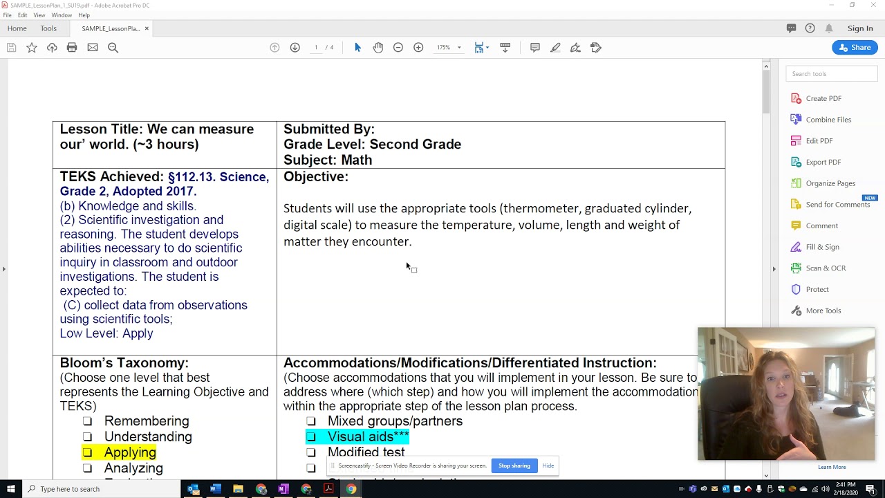 Lesson Plan Part 2  Direct Instruction versus Guided Practice