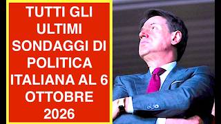 TUTTI GLI ULTIMI SONDAGGI DI POLITICA ITALIANA AL 6 OTTOBRE 2026