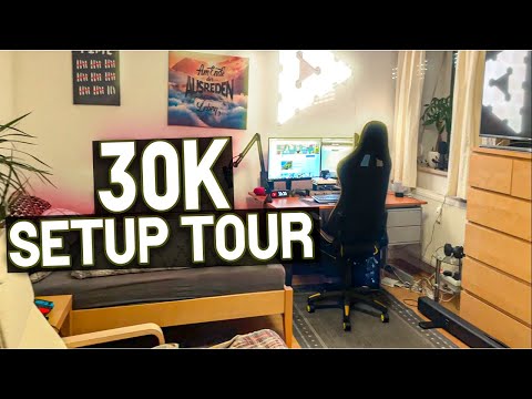 My 30.000 Subscribers GAMING SETUP/ROOM Tour!