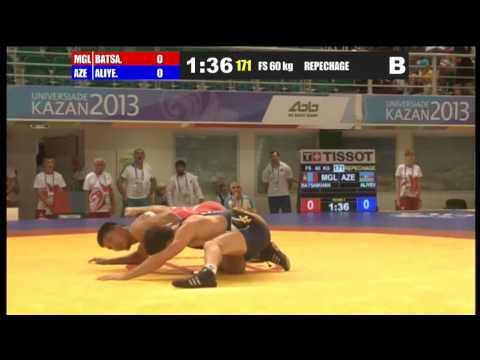 Kazan-2013 / Haci Aliyev (AZE) - Nemexbayar Batsayxan (MGL) - repechage match