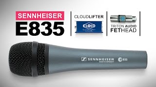 Sennheiser E835 Dynamic Mic Test / Review, With CloudLifter vs FetHead