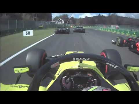 Spa 2020 Daniel Ricciardo onboard start