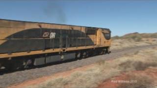 preview picture of video 'Trains in Australia ; Mount Isa ore train'