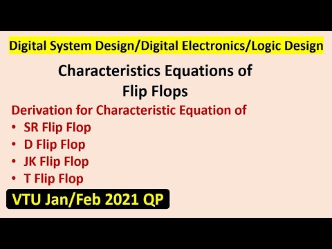 Characteristics Equations of Flip Flops
