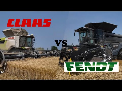 Fendt Ideal 8 and Claas Lexion 8800