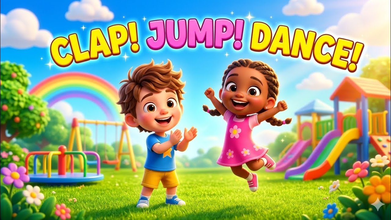 Kids Action Song 🎶 Clap, Jump, Dance & Play | Fun Learning Video