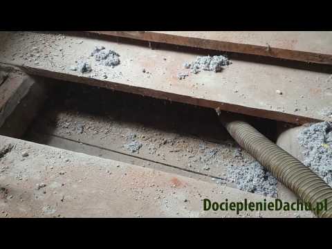 Ocieplenie drewnianej podłogi na legarach granulatem celulozy EKOFIBER