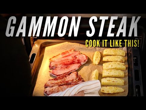 How To Cook Gammon Steak with Fried Eggs, Chips & Pineapple