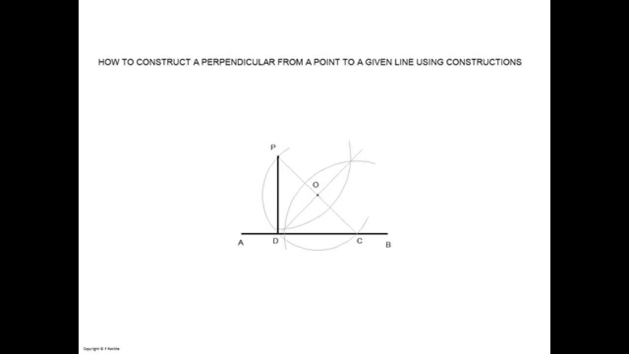 Perpendicular from point to line #30
