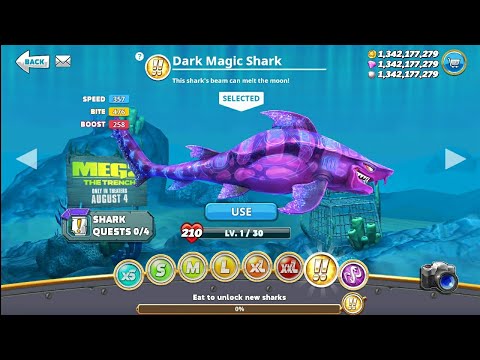 Dark Magic Shark with 3 baby Sharks in The Arabian Sea - Hungry Shark world @shahbazkhan-pk3qs 🔥