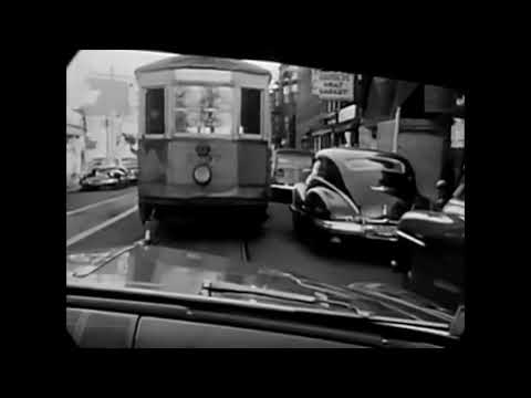 1949 Street car Station Boston 🎥 OLD VIDEO FOOTAGE