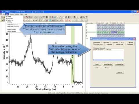 Summing Spectra using the Expression Calculator in CasaXPS