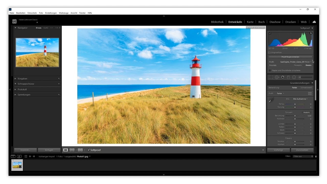 So verwendest du die ICC-Profile von Saal Digital in Lightroom