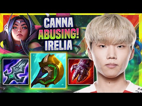 CANNA ABUSING IN EUW SOLOQ WITH IRELIA! - T1 Canna Plays Irelia TOP vs Darius!