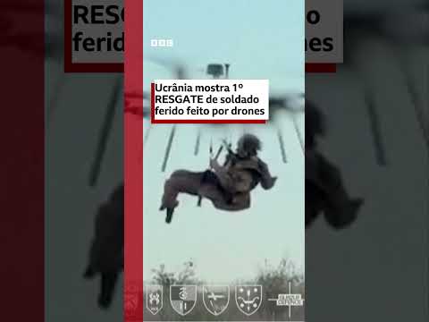 Veja resgate de soldado ferido que Ucrânia diz ter sido o 1º realizado por drones