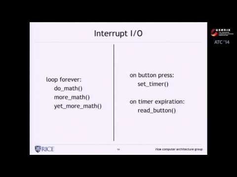 USENIX ATC '14 - Medusa: Managing Concurrency and Communication in Embedded Systems
