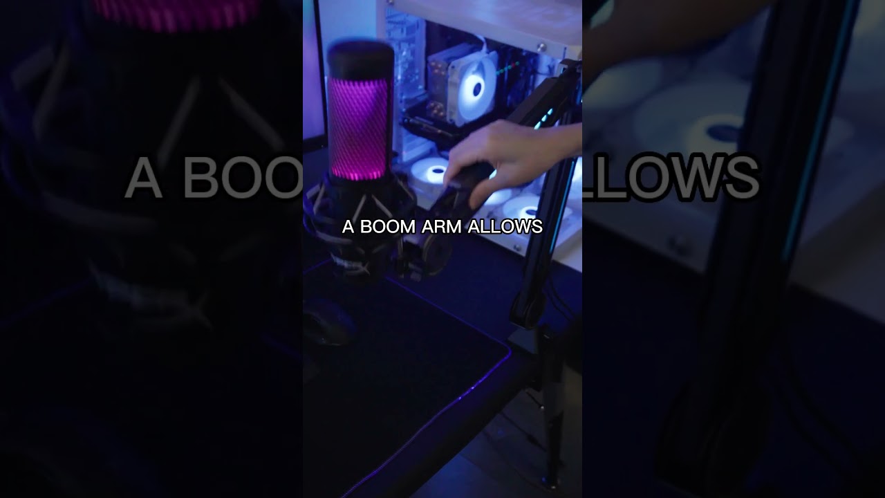 Why you need a boom arm. #tonor #review #shorts #setup #gaming #gamingsetup #streamingtips