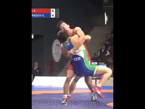 Elmurat Tasmuradov from Uzbekistan wrestling Highlights #wrestling_highlights22