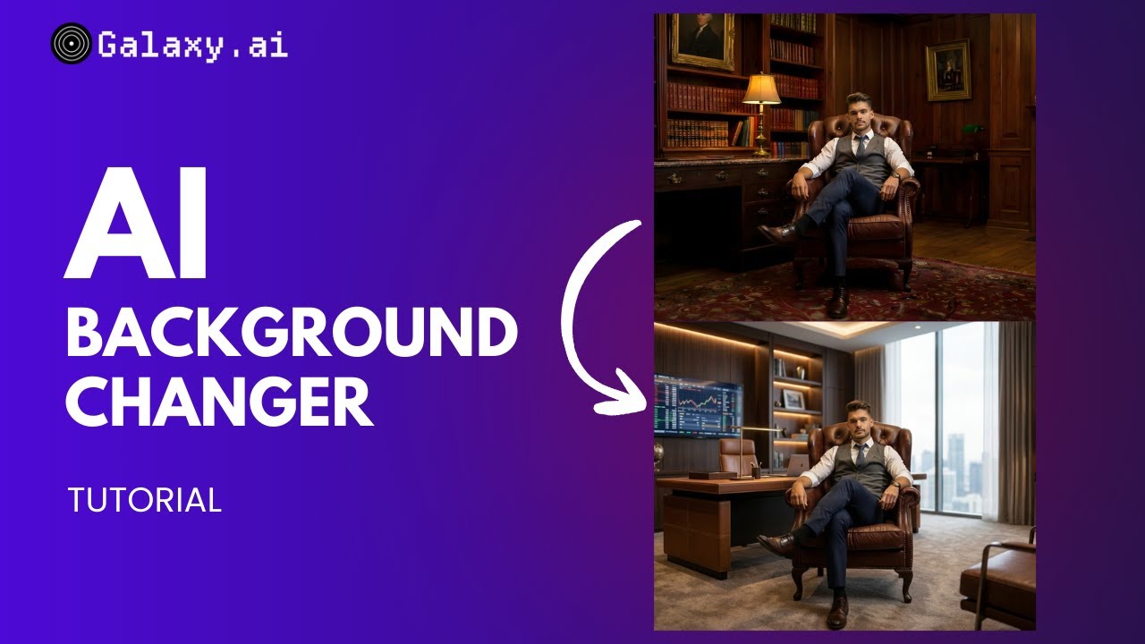 I Replaced My Background with AI & It’s INSANE 😳 | AI Background Changer on Galaxy.ai (Tutorial)